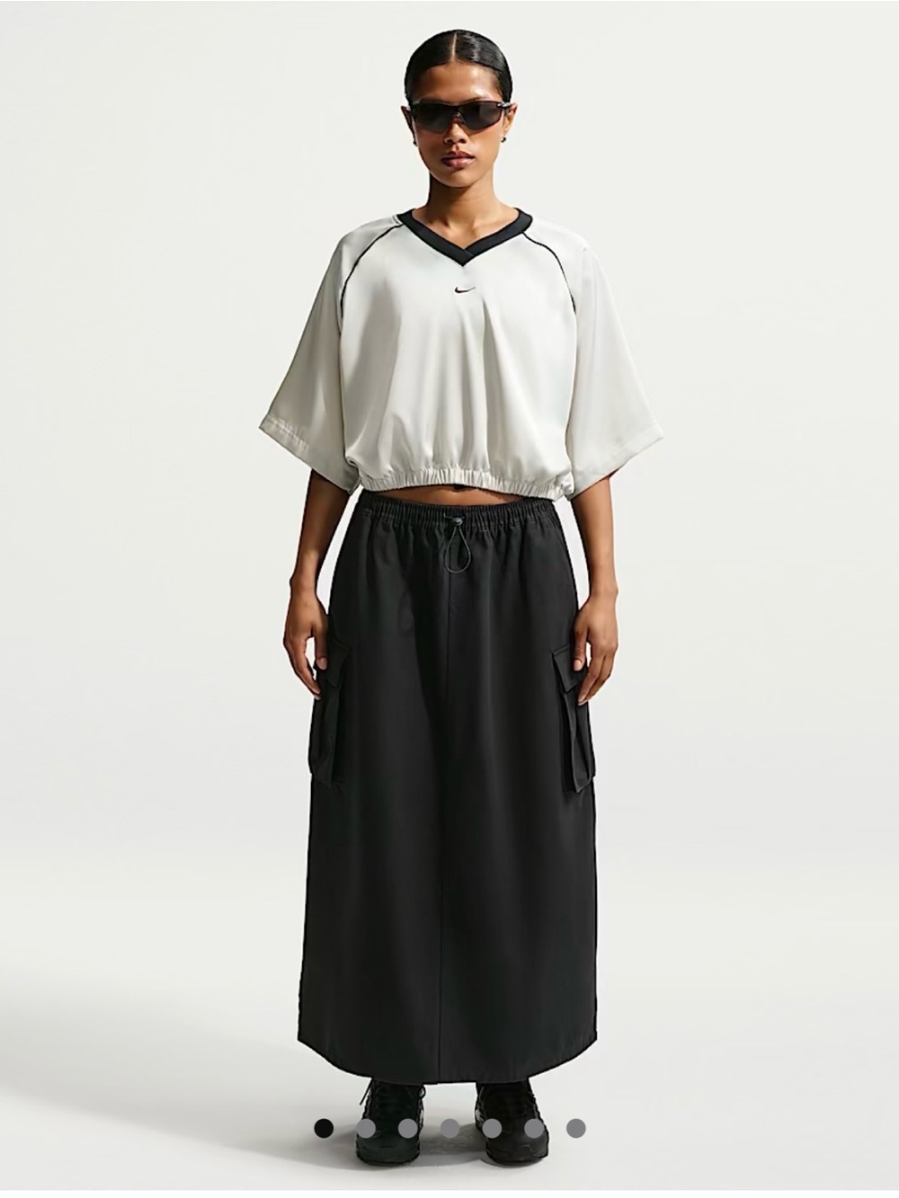 Nike Women's Black Cargo Maxi Skirt